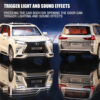 KLT 1 : 24 Lexus LX570 Metal Alloy Toys Car Modelo De Carro De Liga Metálica Veículo Diecast Para - Imagem 7