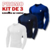 Kit com 3 Camisa Proteção Solar UV 50+ ice
