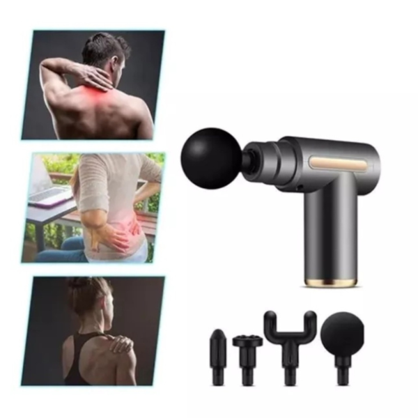 Pistola de Massagem Elétrica - Massageador de Tecidos Profundos - Imagem 5